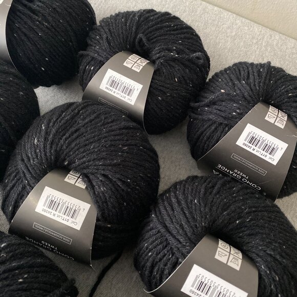 NWT Lamana Como Grande Tweed Colour 01T Black Lot of 9 - Picture 9 of 9